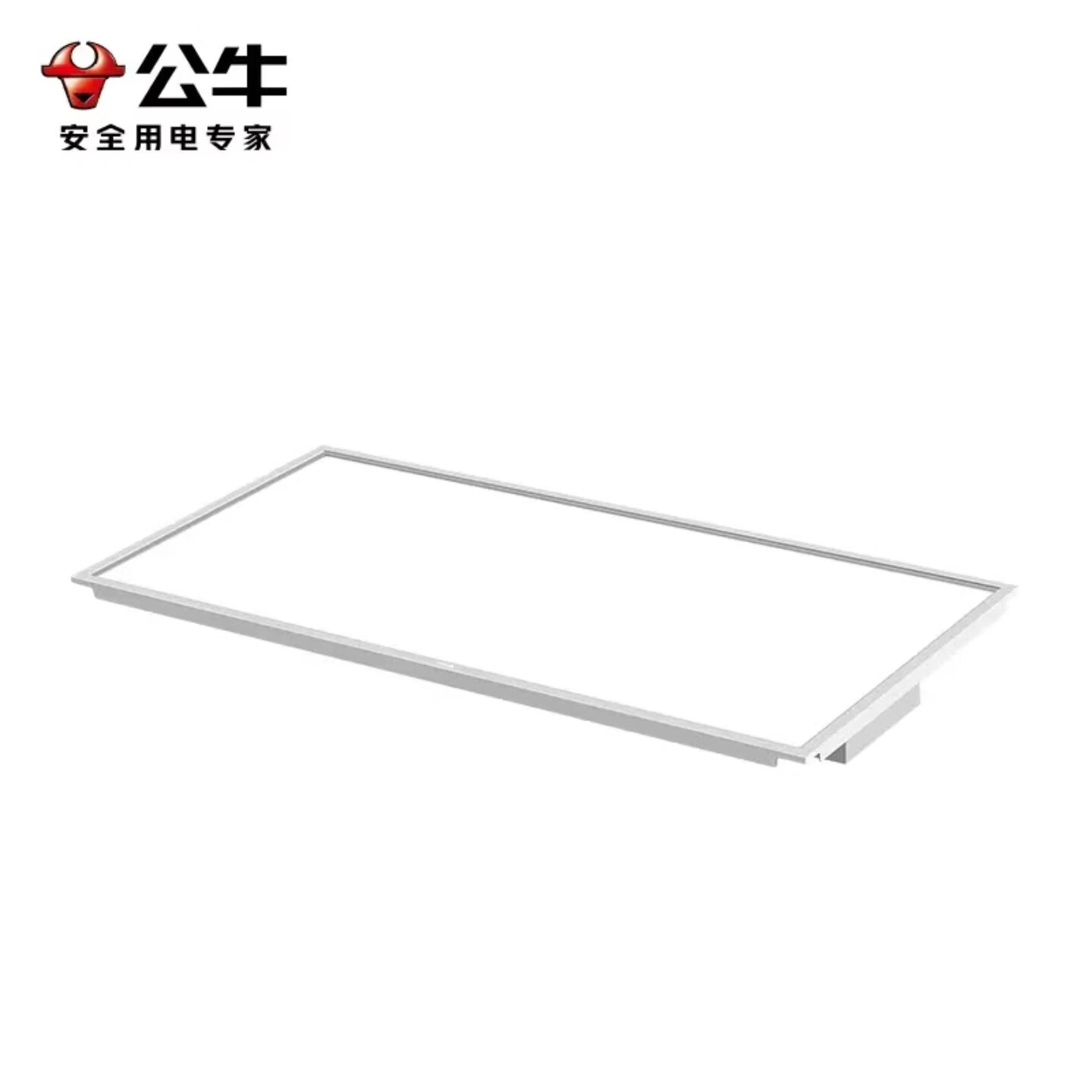 公牛BULL吸顶灯 LED300×600平板灯金属边框24W色温5700K厨房灯卫浴灯 24W 14㎡内适用 1870lm P32白色边框300*600mm