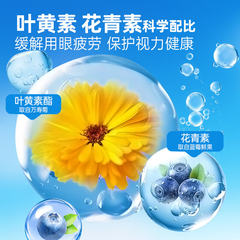 沃田酚享叶黄素DHA蓝莓果浆0脂即饮袋装果浆早餐饮品汁80ml*10袋 【月度装】80ml*30袋