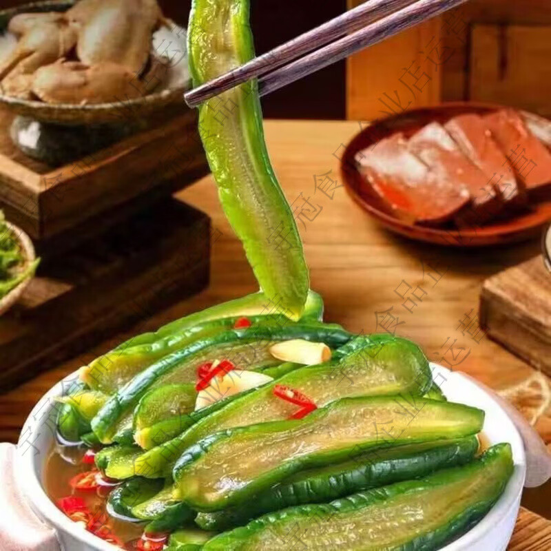 石磨小镇外婆的清脆爽口开袋即食小吃酸辣黄瓜与贡菜 黄瓜香辣+贡菜酸辣 5包不