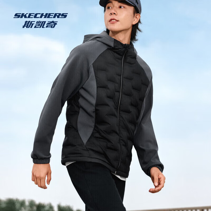 ˹���棨Skechers����ʿ�ﶬ������������֯�̿��������� ̼��/0018 L 199Ԫ