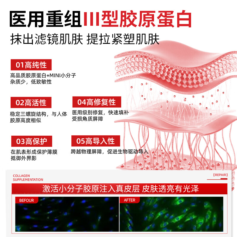 VEVT胶原膜vevt护理膜细腻毛孔淡化纹路vvt胶原蛋白护理膜修复敷料 三盒装【改善纹路/粗毛孔】98%顾客选择