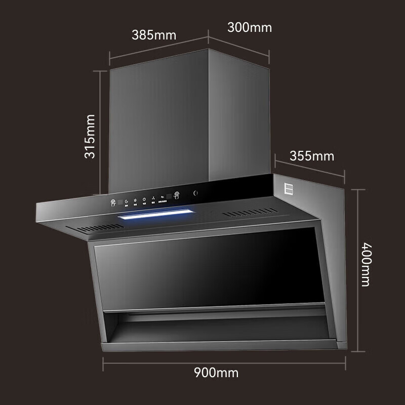 SUOPQER苏泊抽吸排油烟机家用顶侧双吸式吸欧式顶吸式烟灶套装一级能效 【旗舰款顶吸天然气套装】32㎡+5.2kw猛火灶 上门安装