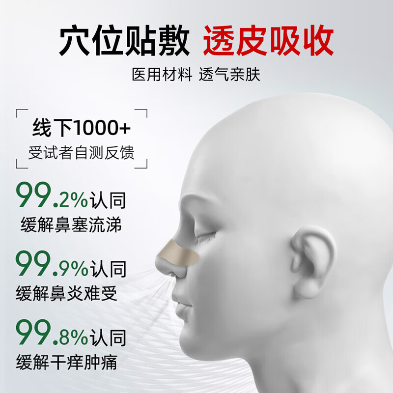 Sunoyar英国儿童鼻炎贴儿童鼻炎舒鼻贴过敏性鼻炎鼻塞鼻窦炎穴位贴 10盒装【买5送5超划算】长效巩固养护鼻腔