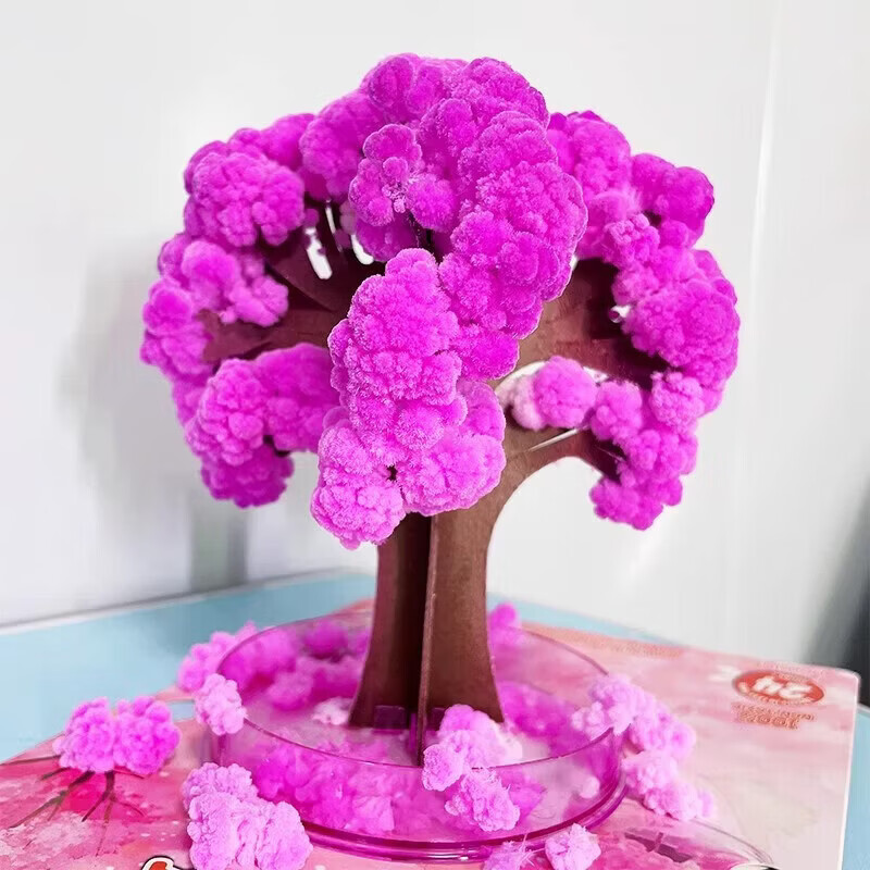 清洁JTT 五角星绿色圣诞树 魔法结晶雪树开花