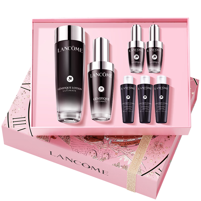 兰蔻小黑瓶滤镜水150ml+小黑瓶30ml精华礼盒套装保湿生日圣诞礼物送女