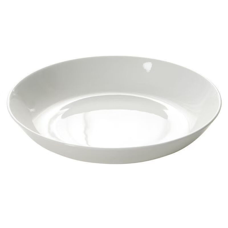 简漾纯白瓷盘子餐具家用6/7寸盘子饭盘套装高级感深菜盘陶瓷小碟子 7英寸饭盘1支装-普通瓷补充装 两年销量遥遥领先