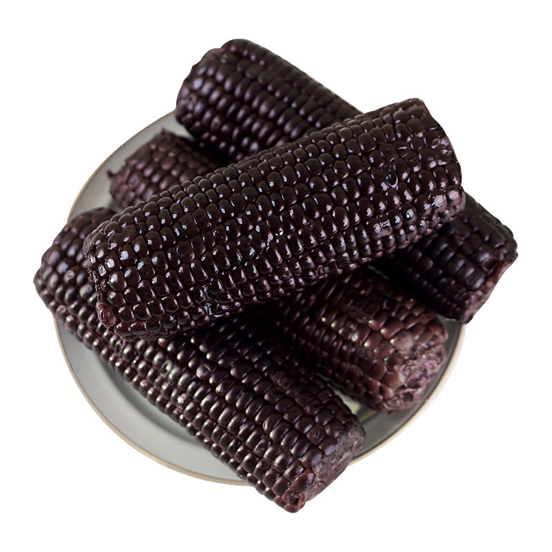 京鲜生山东黑玉米200g*8棒新鲜甜糯玉米棒真空包装低脂早餐源头直发