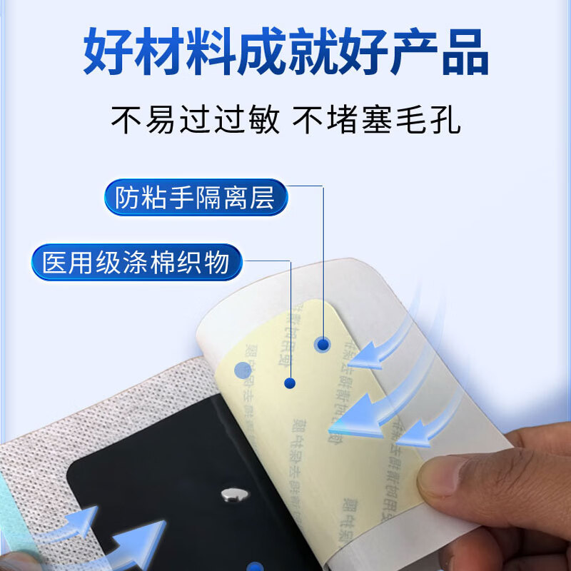 敬椿萱老黑膏磁疗贴颈肩腰腿关节贴热敷舒缓膏贴中老年外用贴膏8 贴 /盒 周期使用推荐5盒40贴