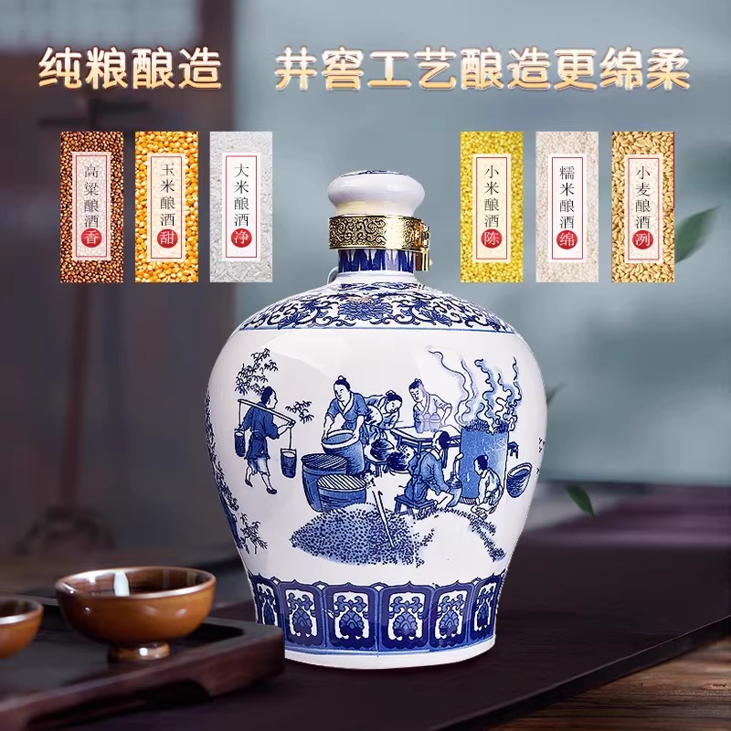 扳倒井白酒 60度井窖原浆纯粮食酿造浓香型 大容量坛装送礼自饮收藏白酒 60度 5L 1坛 （搭配原箱）