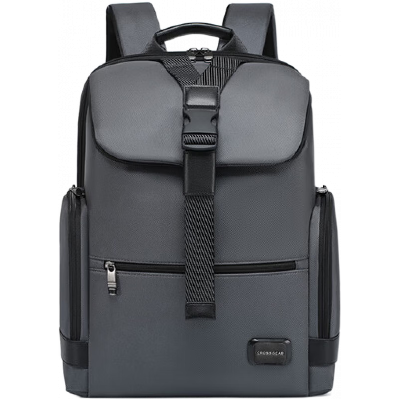 CROSSGEAR新款男士雙肩包多功能商務(wù)出差電腦包旅行背包 深灰色