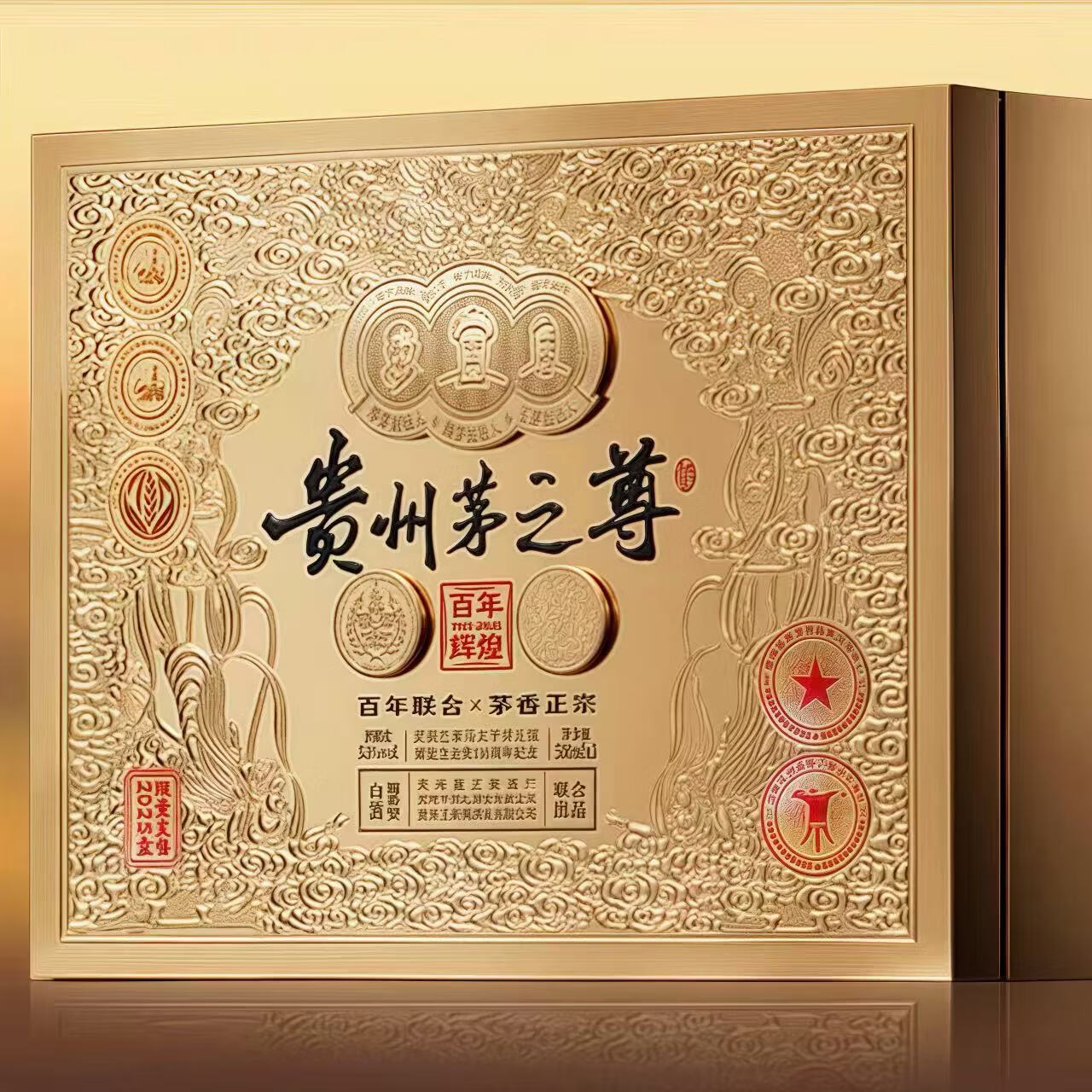 手酱师贵州茅之尊 百年辉煌 酱香型白酒 53度500ml 53度 500mL 3瓶 贵州茅之尊:百年辉煌