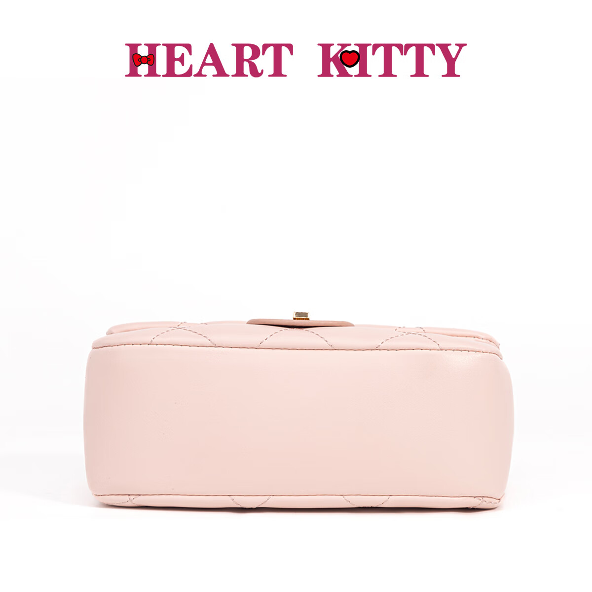 HEART KITTY高颜值菱格小香风链条包高级感气质百搭通勤单肩斜挎包生日礼物包 6607粉色
