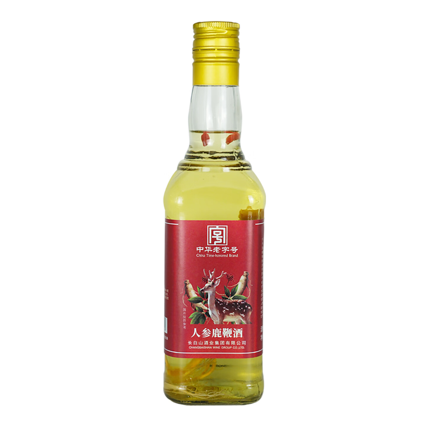 长白山人参酒枸杞酒鹿鞭酒养生滋补酒礼盒节日礼品送长辈口粮酒45度 45度 500mL 1瓶