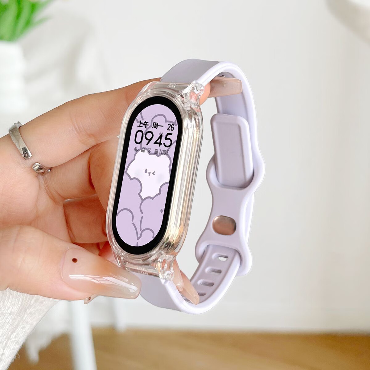 俏博莱运动智能手环震动闹钟女款学生专用电子表女初高中生心率血压