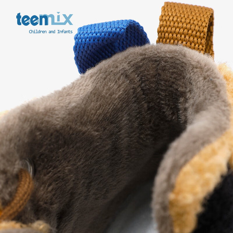 天美意(TEENMIX)天美意童鞋儿童运动鞋秋冬款男女童跑步鞋透气休闲鞋棉鞋 咖色 31