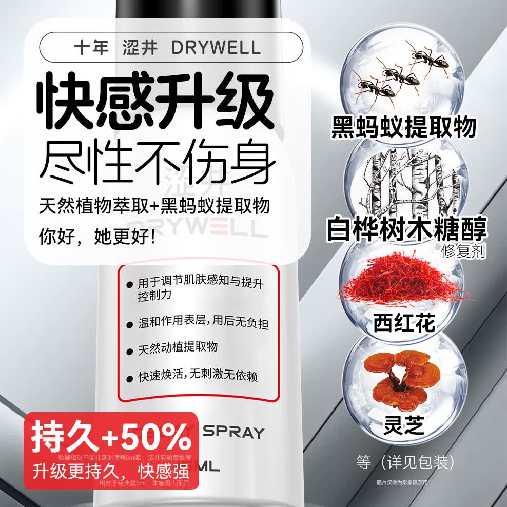 涩井延迟延时喷雾男专用持久防早泄延时喷剂延长久插不射不麻木可口 控时精华15ml 男士男性外用成人 延长时间神油精油印度房事敏感早泄射精快专用 新款