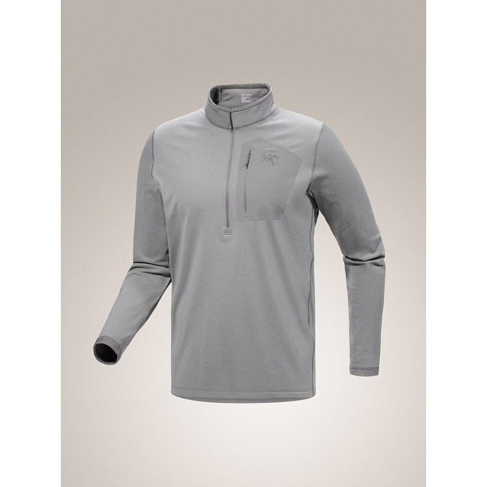 始祖鸟（ARC'TERYX）1h可退 欧洲直邮ARCTERYX 男士Rho SV半拉链上衣 灰色   XL