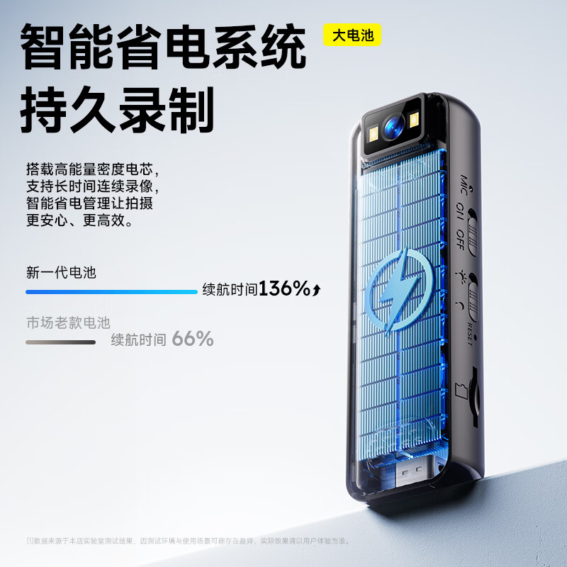 九目便携式相机行车记录仪随身高清夜视执法仪微型胸前小型运动相机会议工作留痕记录仪 【带屏直连】超长续航+超清显示+无网录像+美颜补灯 无内存版 口袋运动相机新品促销