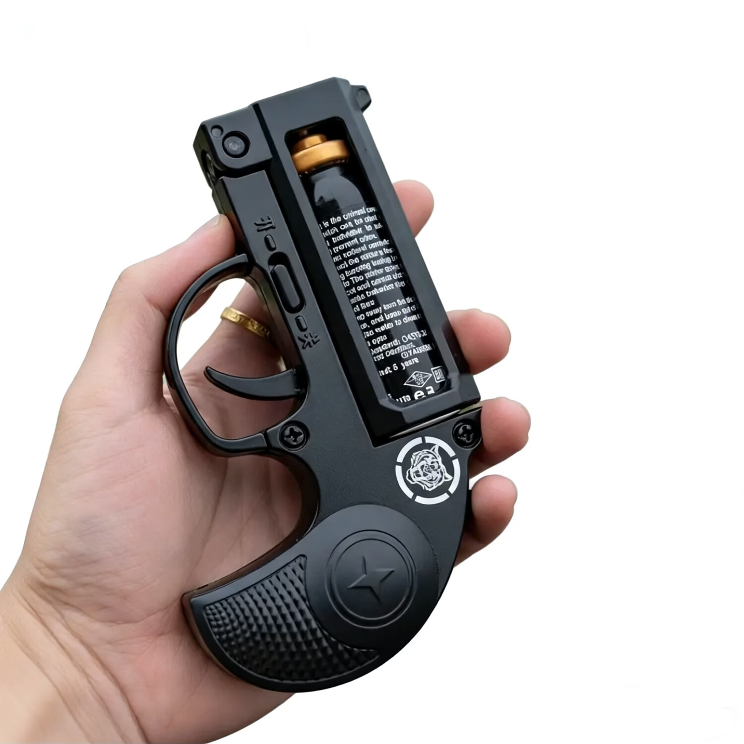 全金属浓缩辣素K29防熊驱狗合法随身户外防狼神器黑科技防护装备 银色迷你主机+4小罐+皮套+收纳包