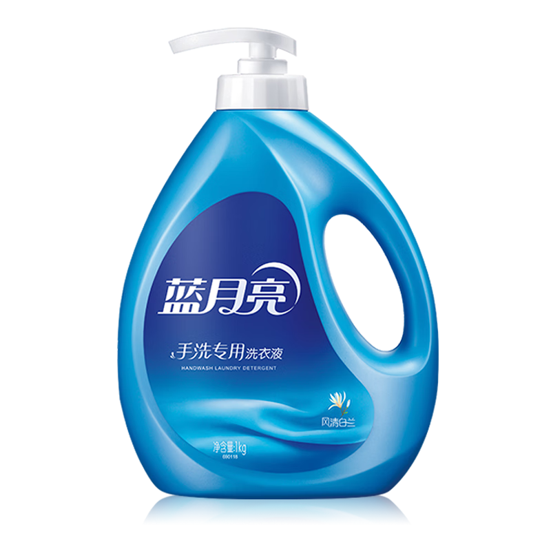 蓝月亮 手洗专用洗衣液 风清白兰 1kg/瓶 内衣内裤适用 易漂 洁净去污