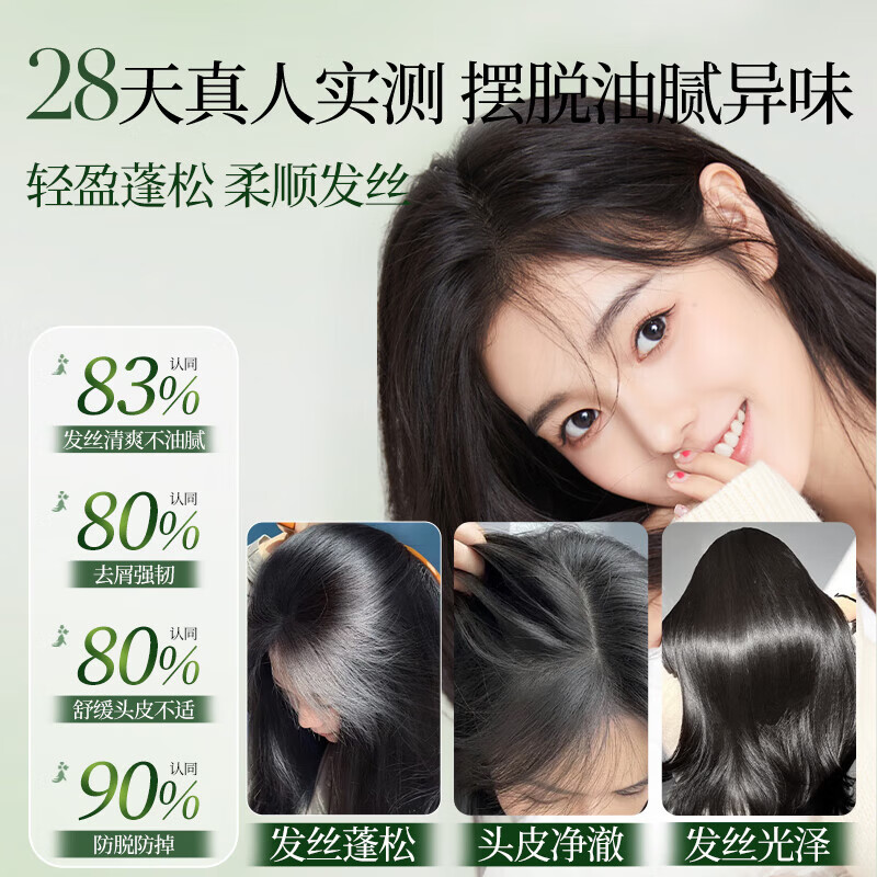 霸王防脱育发洗发水控油去屑清爽蓬松滋养强根固发防掉发洗发露男女 育发防脱洗发水380ml*2+80ml*2