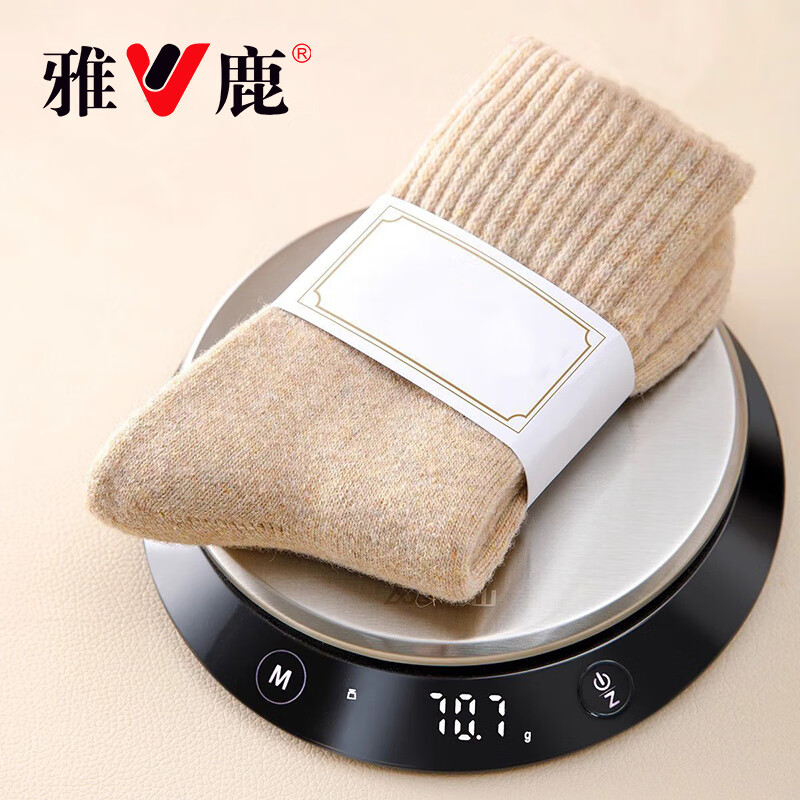 雅鹿特厚袜子男生冬季中筒袜毛圈保暖加绒加厚毛绒袜秋冬抗寒袜 保暖防臭【五双经典系】 均码 巨厚毛圈袜-轻松抗寒-30度