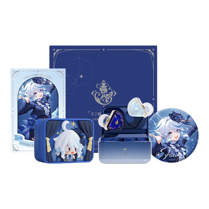 弱水时砂原神芙宁娜·不休独舞无线蓝牙耳机套装礼盒入耳式HiFi音质降噪超长续航音乐耳机生日礼物学生 【先款先发】预计26年5月到仓发货 【原神授权  正品保证】