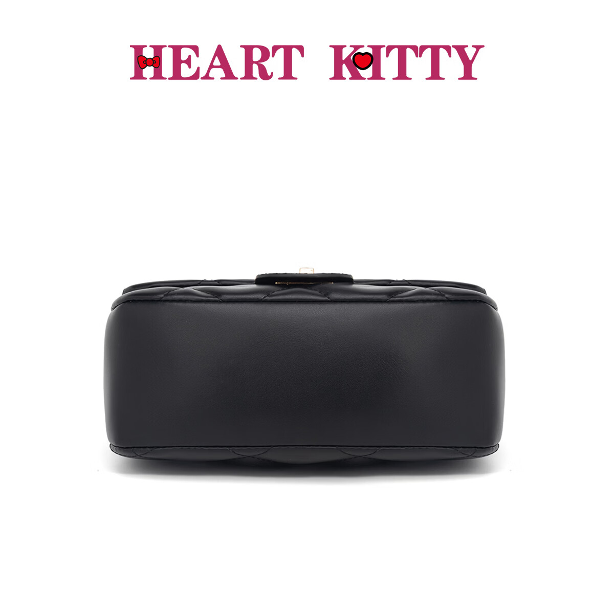 HEART KITTY高颜值菱格小香风链条包高级感气质百搭通勤单肩斜挎包生日礼物包 6607黑色