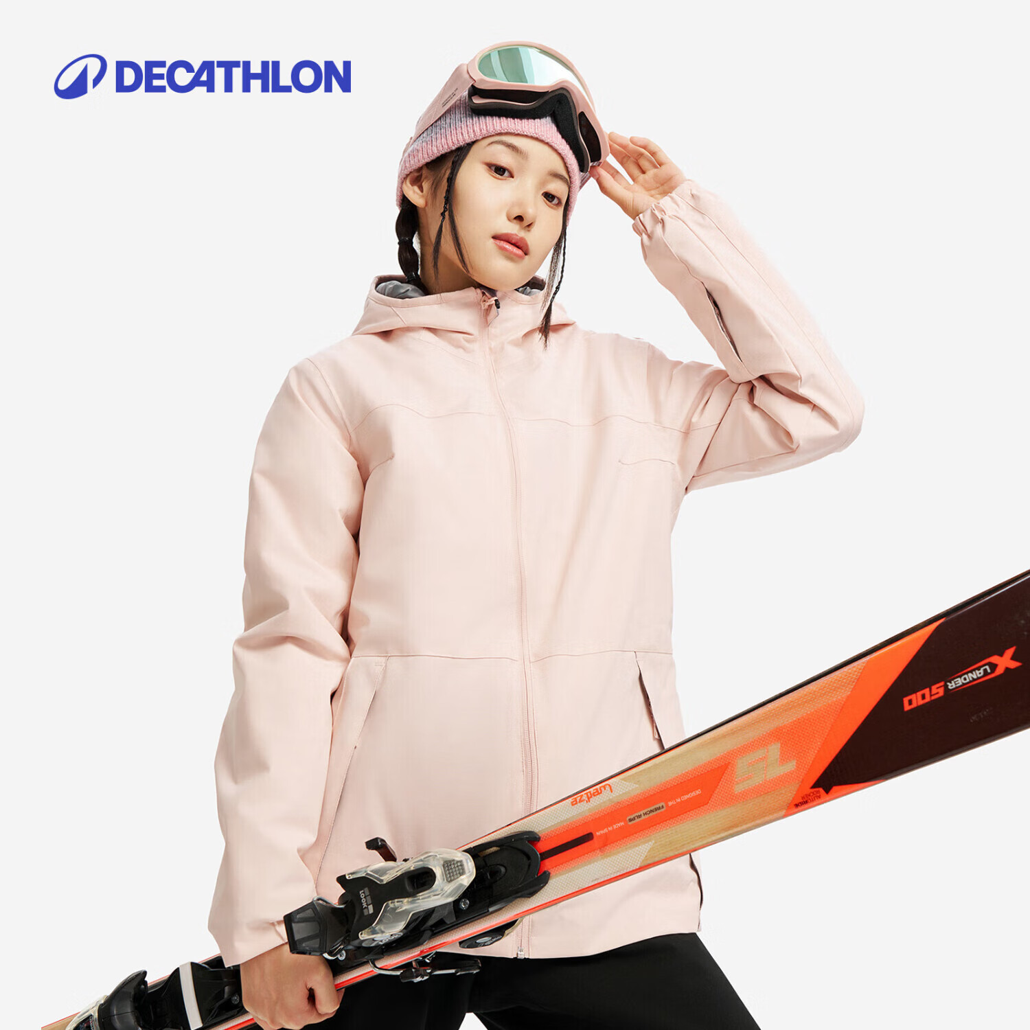 DECATHLON �Ͽ�ٯ ��ѩ����ѩ�·�ˮ��ѧ��ѩװ��Ůʿ��ɫѩ��SKI100 L 4549584 349.9Ԫ