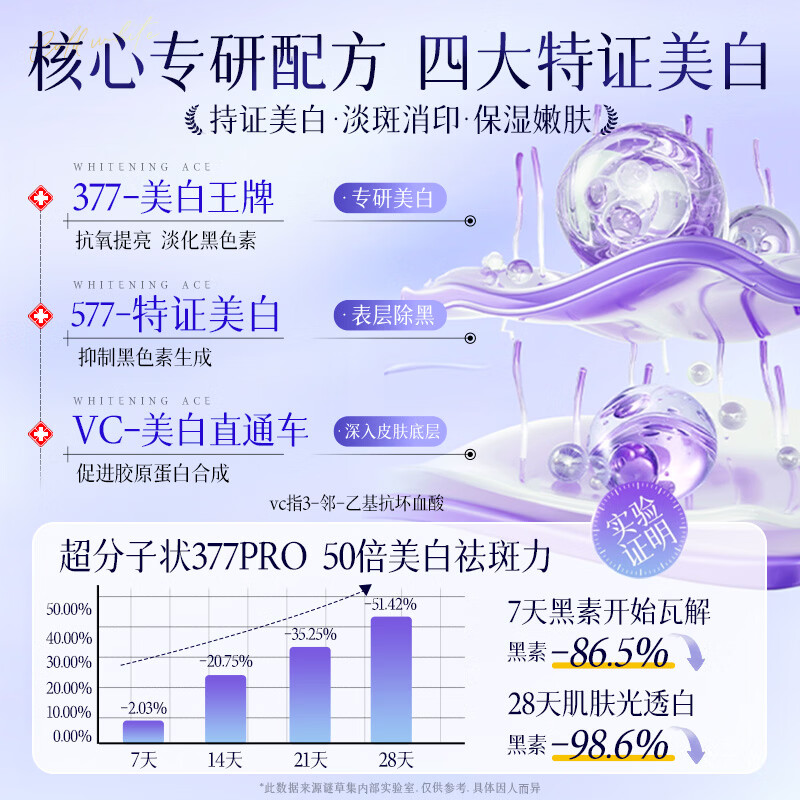 谜草集377护肤品套装祛斑美白提亮去黄水乳套装精华水次抛洗面奶 377美白洁面慕斯500ml