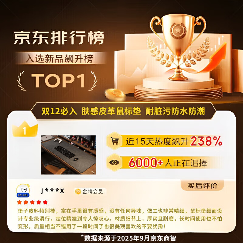 WCZ德国鼠标垫大号桌垫超大皮革书桌电脑办公桌面防水笔记本键盘电竞 FRB石墨灰【正面疯马纹/反面绒底】 30*60cm