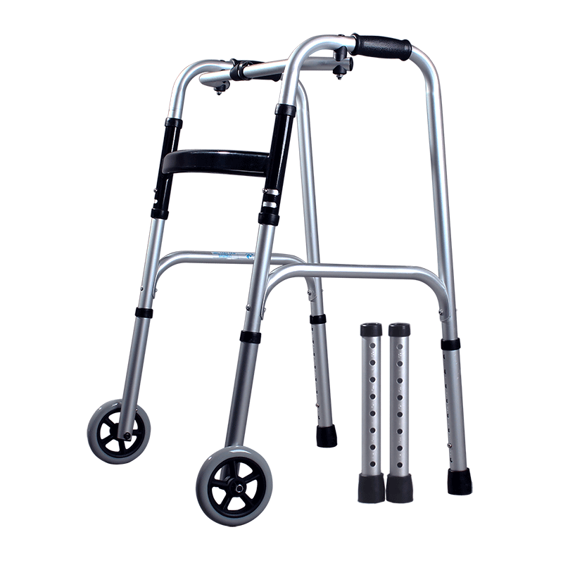 HOEA德國老人助力行走器老年人助行器防滑防摔行走架走路手推車助步器 帶輪2用款 不帶坐板（京東7倉速發(fā)1年換新）-02