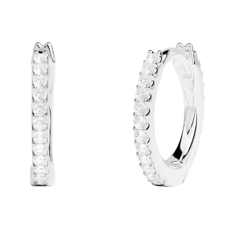 APM Monaco環(huán)形耳環(huán)925銀耳釘潮流個(gè)性耳飾珠寶送女友新年禮物