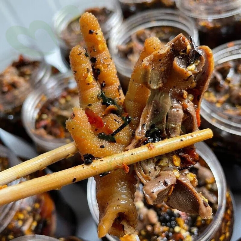 i云南特产 思茅 糊辣脚 鸡胗 混装 胜二中鸡脚 1kg 脚 1kg 1g