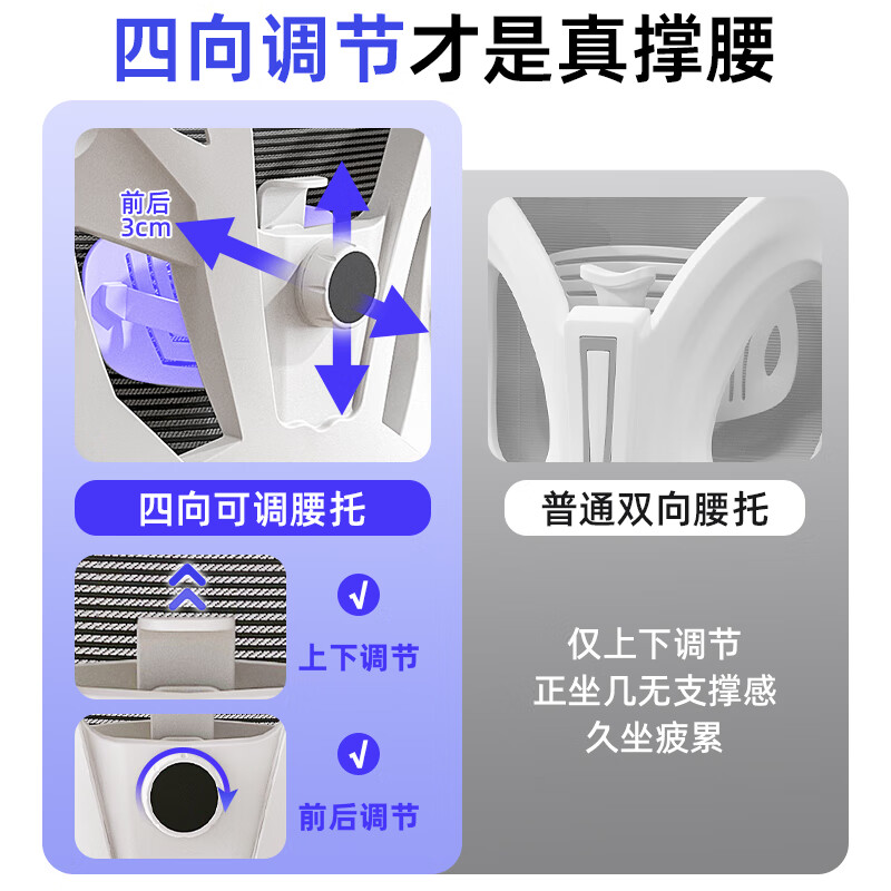 惠寻电脑椅电竞椅子人体工学游戏人工力学座椅久坐宿舍学习可躺办公椅 【二代升级】135°可躺+乳胶+3级气杆-流黑