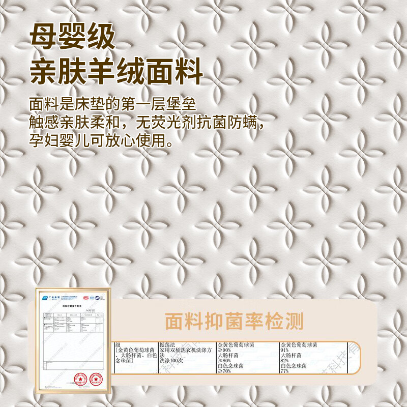 希沐愢希尔顿席梦思天然乳胶椰棕整网弹簧独立弹簧五星级酒店双面加厚 【标准房舒适款】20cm加固边撑独袋弹簧 2.0x2.2米