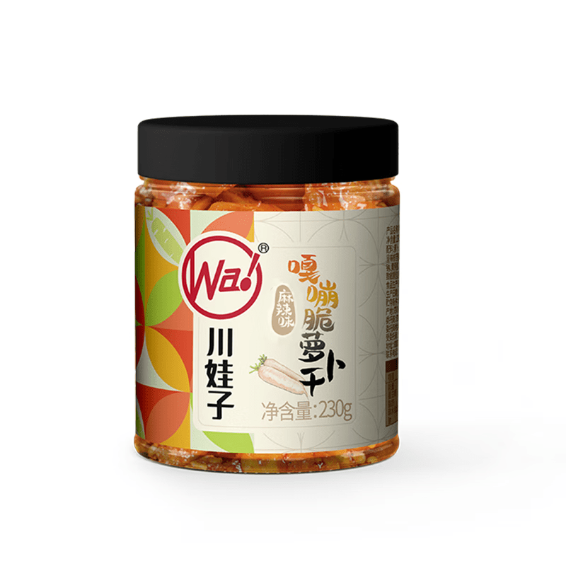 川娃子麻辣香脆萝卜干下饭菜嘎嘣脆四川酱菜农家自晒萝卜干230g 萝卜干230g*1瓶