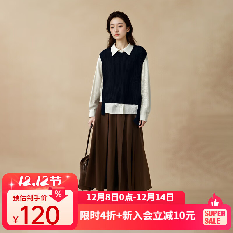 西町村屋 女装合集 77.7亓 针织简约套头马甲 158亓 针织开衫英伦学院 - 线报酷