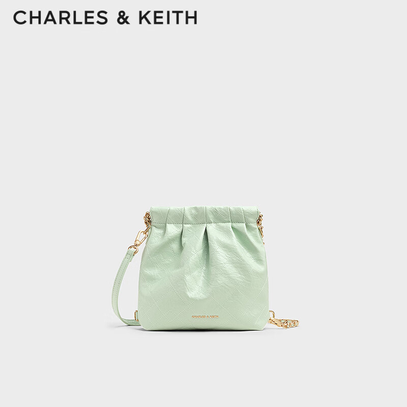 CHARLES&KEITH����������˰�����б��˫�����Ů��������������CK2-60782390 ��S�š�Mint Green������ɫ����ɫ�� S 539Ԫ