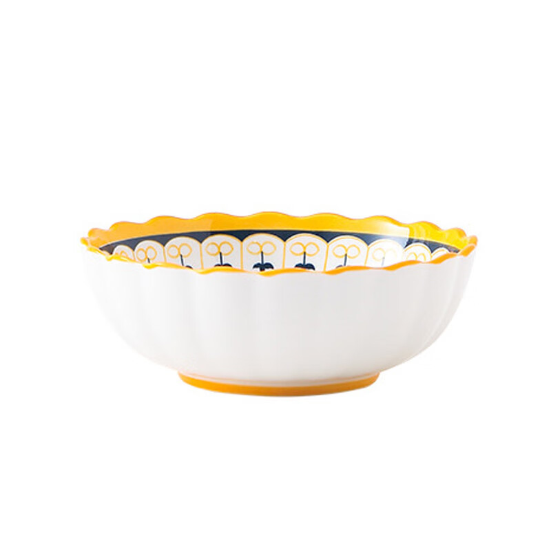 6.25英寸陶瓷碗家用拉面 面泡面 面碗饭碗沙拉碗高颜值米饭碗釉下 6.25寸-绚丽多彩