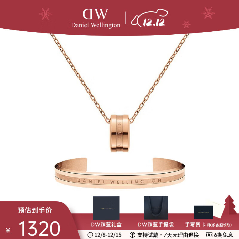 丹尼尔惠灵顿（DanielWellington） dw项链 经典圆环可调节延长时尚饰品 生日礼物送女友 DW004001