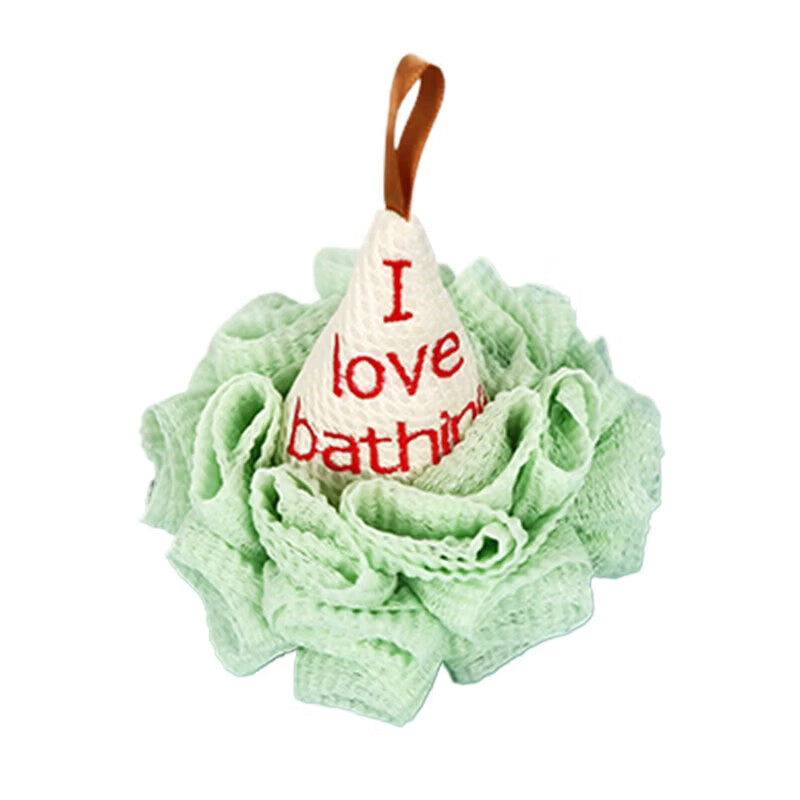 浴花球搓澡神器起泡网沐浴球儿童洗澡球高档升级加固不散两用 粉红色+浅绿色