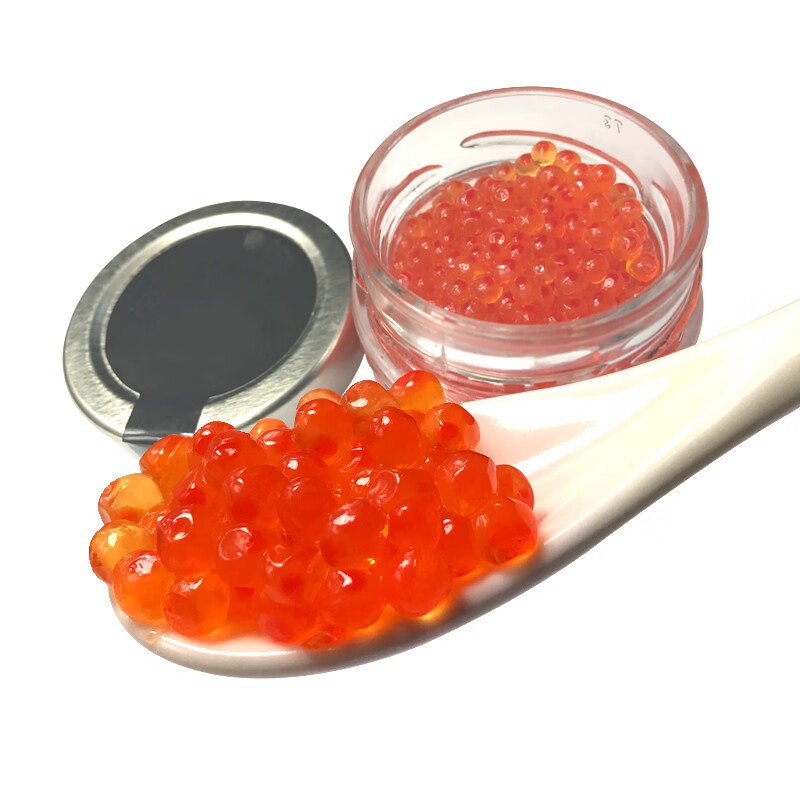 聚鲜品 丹麦鱼籽酱50g一瓶 (太平洋鲑鱼)虹鳟鱼鱼籽 鱼子酱 50g*一瓶