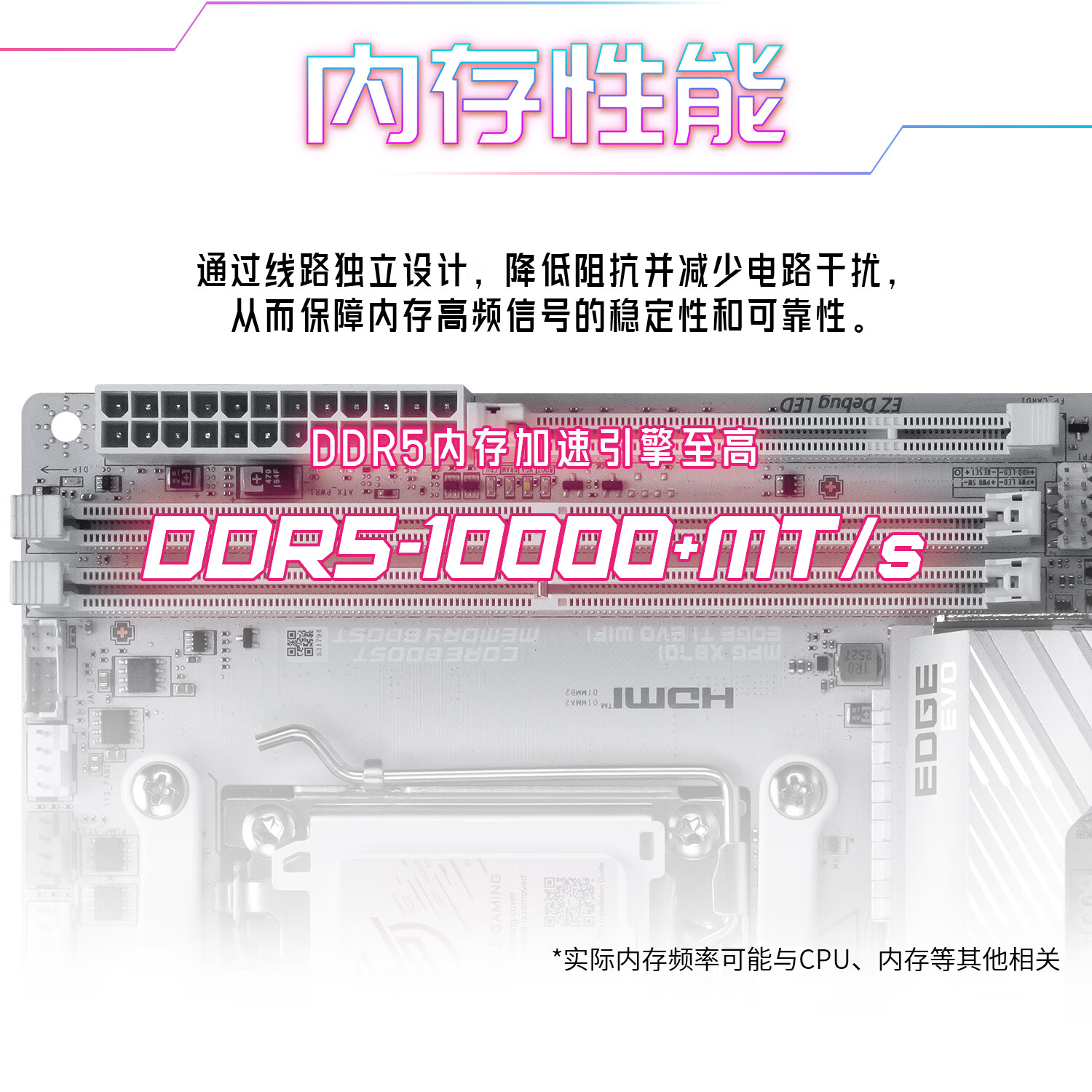 微星 MPG X870I EDGE TI EVO WIFI 刀锋 图 6