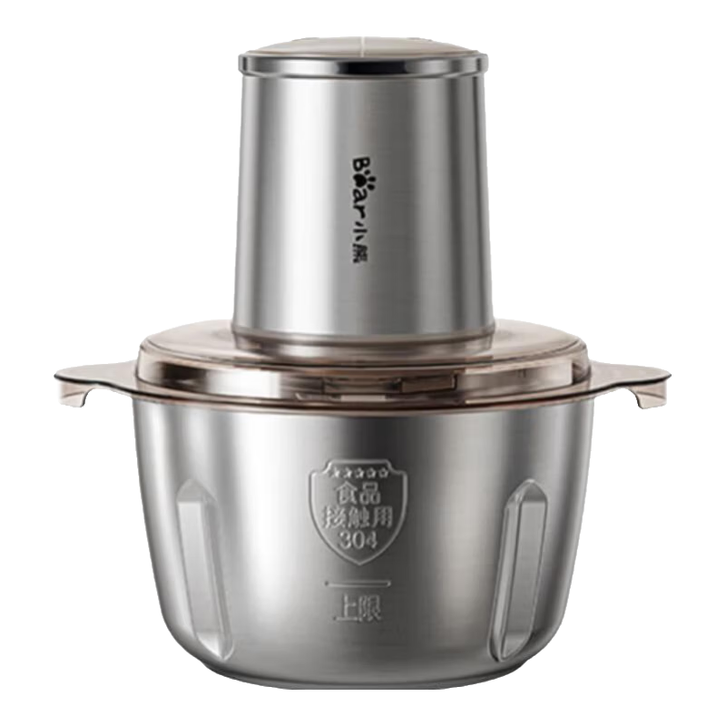 小熊（Bear）绞肉机家用 辅食机婴儿绞馅机碎肉机料理机饺子肉馅搅拌机打蒜器电动搅肉机316L钢双刀QSJ-L03K3