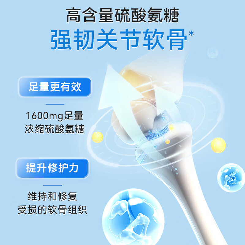 双心(Doppel herz)德国进口氨糖软骨素7重升级配方成人中老年关节炎骨骼健康 【周期装】抗炎缓痛 40粒*3盒