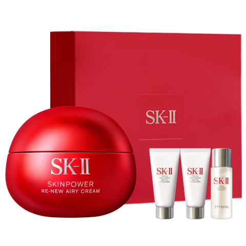 SK-II大红瓶面霜50g轻盈sk2水乳化妆品全套护肤品套装乳液生日新年礼物