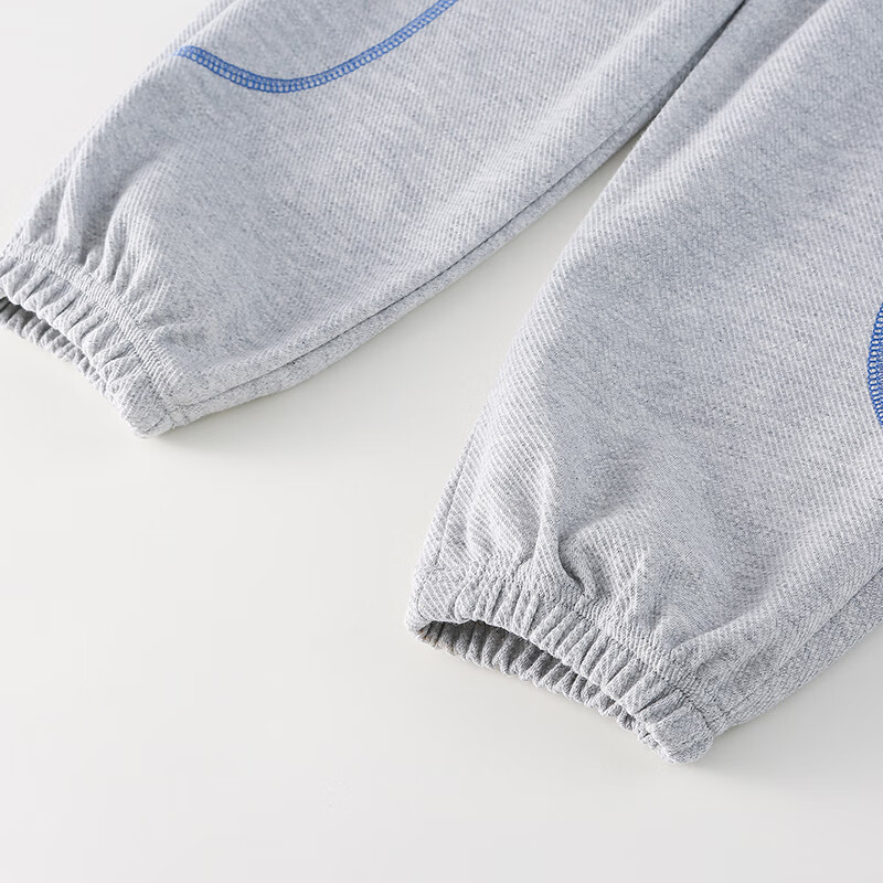 棉花堂(cottontown)【厚加绒】棉花堂儿童裤子加厚秋冬男童长裤女童运动加绒宝宝裤子 紫色 140 140/60