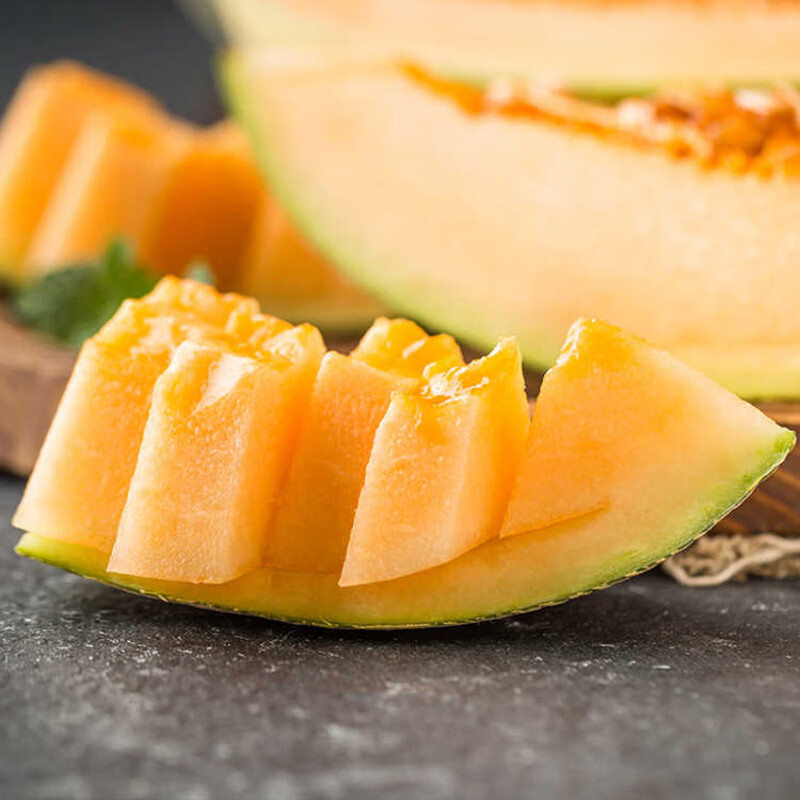 榴某某海南哈密瓜新鲜现摘网纹瓜脆甜多汁【产地直发】当季时令鲜果整箱 5斤带箱【净重4.8斤】2-4个装