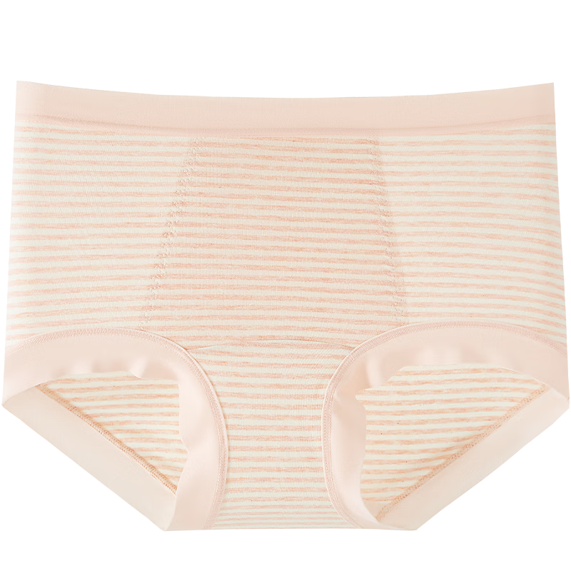 古今（GUJIN）内裤女士高腰收腹提臀亲肤绵柔抑菌三角裤纯棉底档无痕透气不卡裆 肤色+浅粉+浅灰 高腰轻塑形 3条 XL (推荐体重：50-60kg)